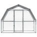 Dog Cages 2 Pcs With Roof And Door Silver Galvanised Steel