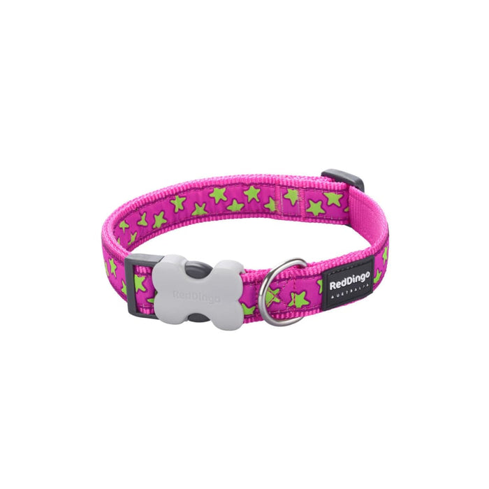 Dog Collar by Red Dingo Stars Pink