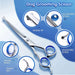 Dog Grooming Scissors Kit Round Tip Stainless Steel Shears