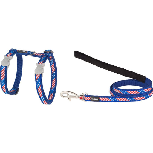 Dog Harness by Red Dingo us Flag Blue