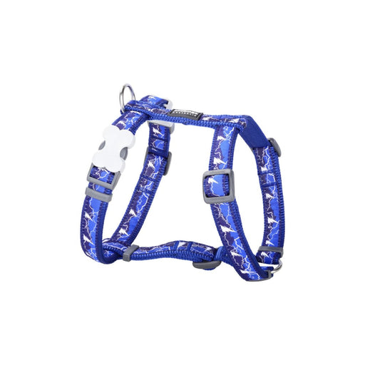 Dog Harness by Red Dingo Style Lightning Navy Blue