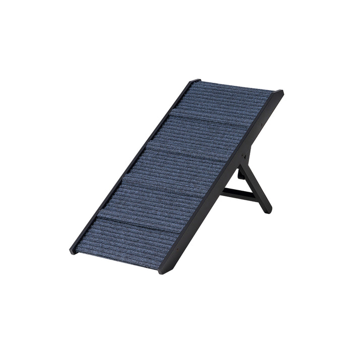 Foldable Dog Ramps Adjustable Height Pet Ramp Folding Portable Black