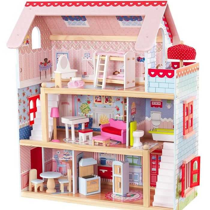 Doll Cottage with Furniture for Kids (model 1)