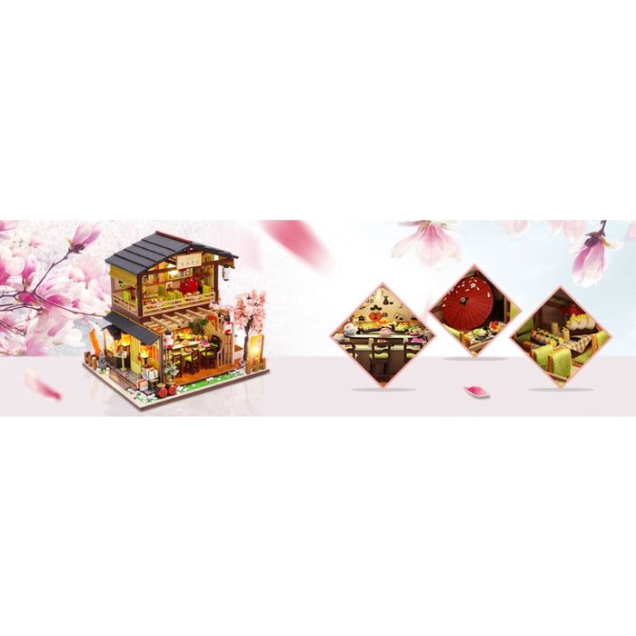 Dollhouse Miniature With Furniture Kit Plus Dust Proof