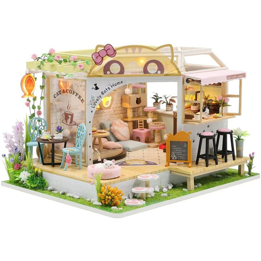 Dollhouse Miniature With Furniture Kit Plus Dust Proof