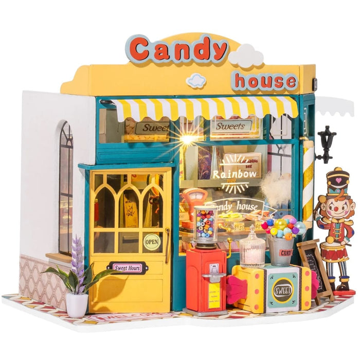 Dollhouse Rainbow Candy House Diy Miniature for Kids Girls