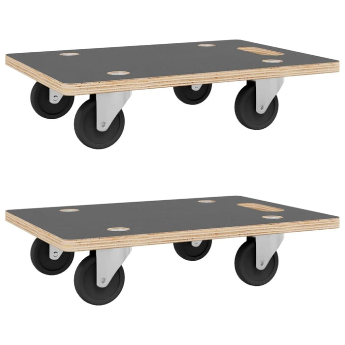 Dolly Trolleys 2 Pcs Rectangular 80x55x11.5 Cm Opanko