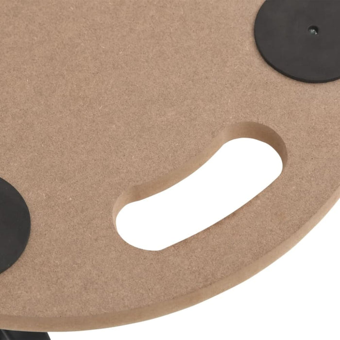 Dolly Trolleys 2 Pcs Round Engineered Wood Opanni