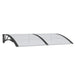 Door Canopy Black 150x100 Cm Polycarbonate Optpli