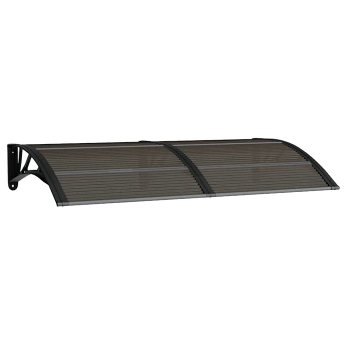 Door Canopy Black 150x80 Cm Polycarbonate Optpnx