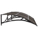 Door Canopy Black 150x80 Cm Polycarbonate Optpnx
