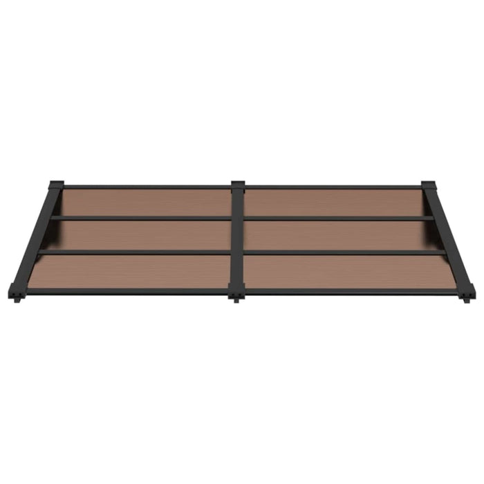Door Canopy Black 152.5x90 Cm Polycarbonate Optlkn