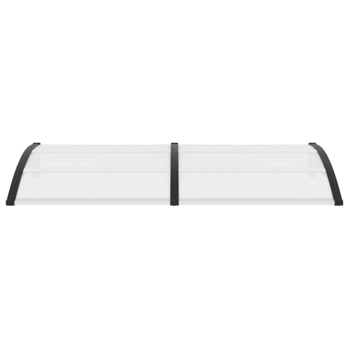 Door Canopy Black 200x100 Cm Pc Aplxi