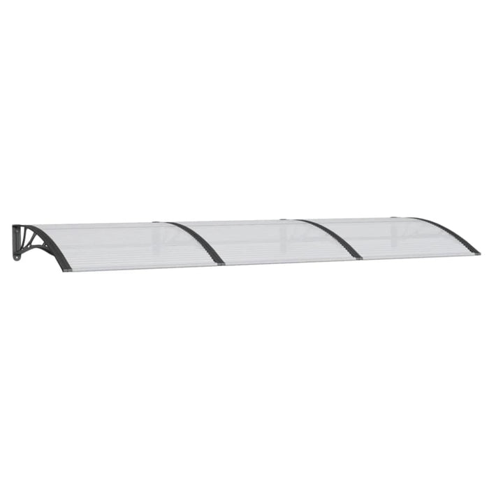 Door Canopy Black 300x100 Cm Polycarbonate Optplk