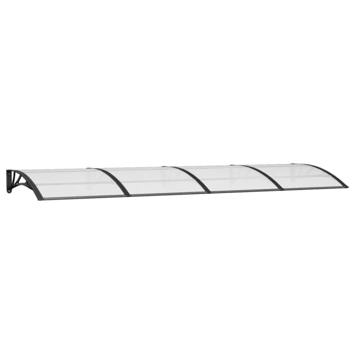 Door Canopy Black 350x100 Cm Polycarbonate Optpka