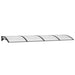 Door Canopy Black 350x100 Cm Polycarbonate Optpka