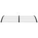 Door Canopy Black and Transparent 200x80 Cm Pc Oaanop