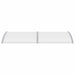 Door Canopy Grey 240x100 Cm Pc Aplto