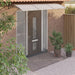 Door Canopy Grey 300x100 Cm Polycarbonate Optpix
