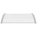 Door Canopy Grey and Transparent 120x80 Cm Pc Oaanon