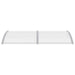 Door Canopy Grey and Transparent 200x80 Cm Pc Oaanxb