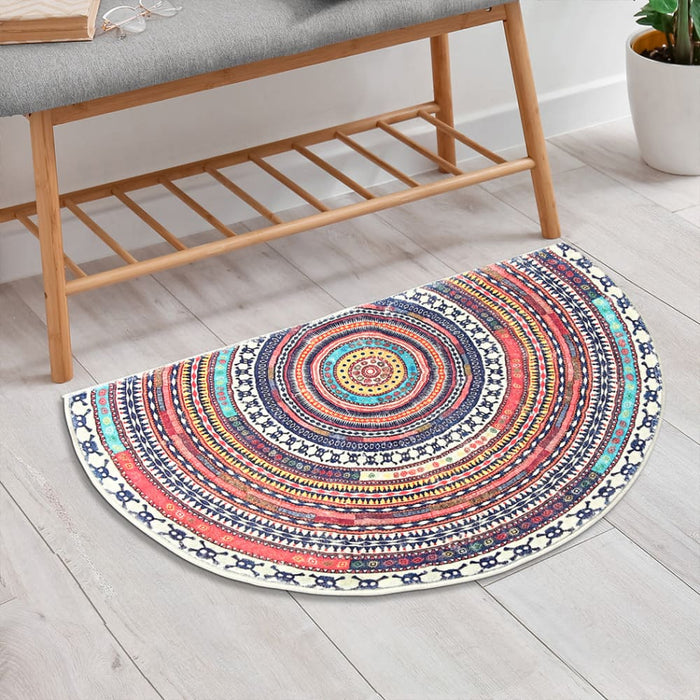 Door Mat Half Moon Semi - circle Rug 60x90