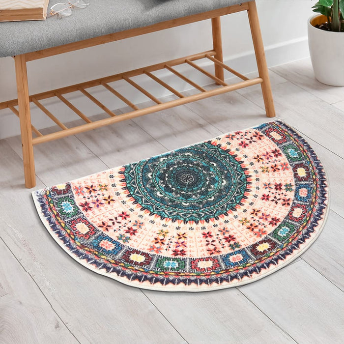 Door Mat Half Moon Semi - circle Rug 60x90