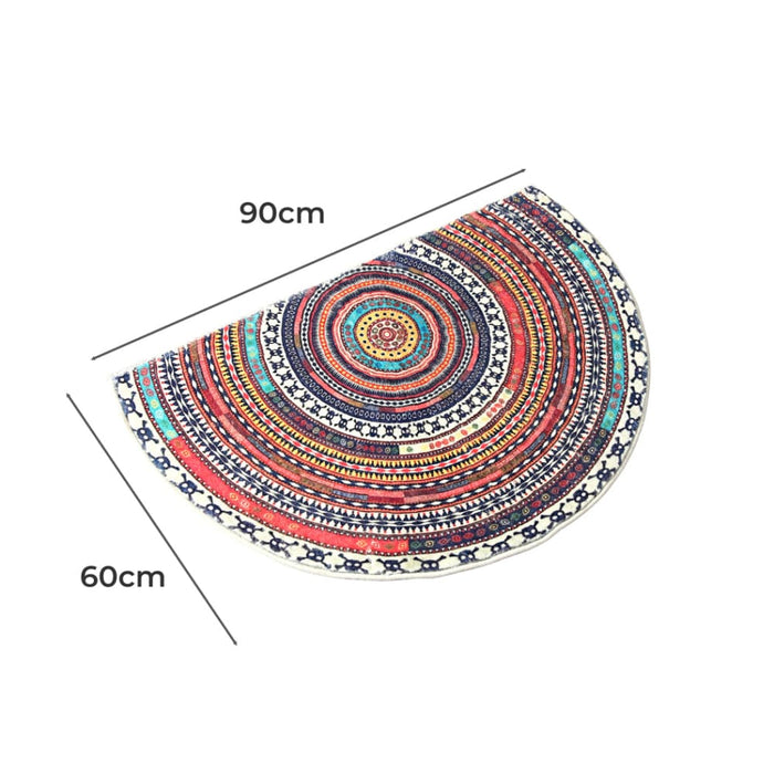 Door Mat Half Moon Semi - circle Rug 60x90