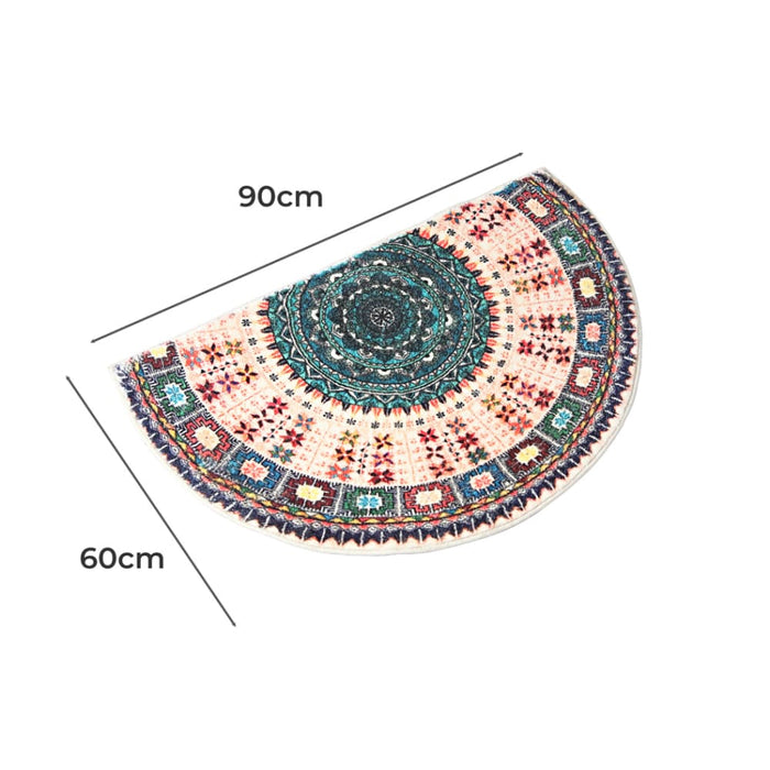 Door Mat Half Moon Semi - circle Rug 60x90