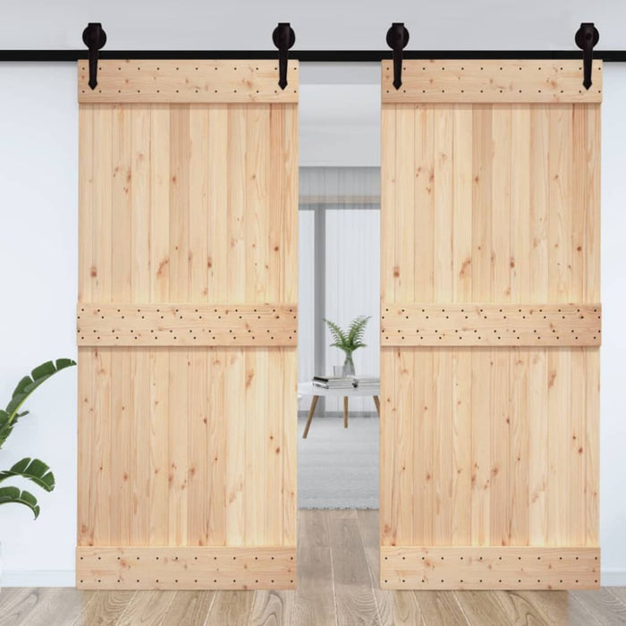 Door Narvik 100x210 Cm Solid Wood Pine Opaatp