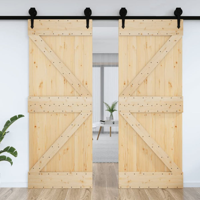 Door Narvik 70x210 Cm Solid Wood Pine Opaaxi
