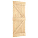 Door Narvik 85x210 Cm Solid Wood Pine Opaaxn