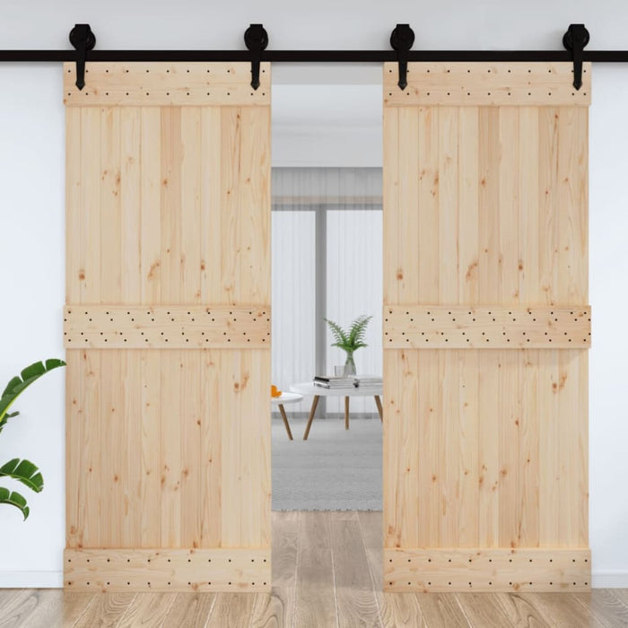 Door Narvik 90x210 Cm Solid Wood Pine Opaatt