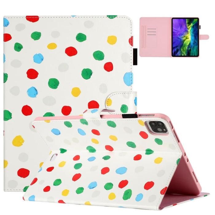 Dot Pattern Leather Smart Tablet Case For Ipad 10th Gen