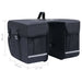 Double Bicycle Bag for Pannier Rack Waterproof 35 l Black