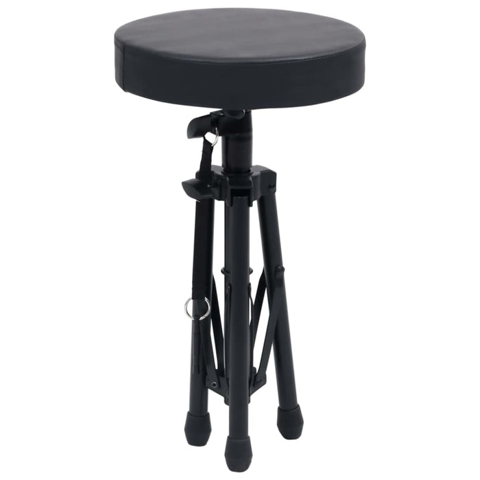 Double Braced Keyboard Stand and Stool Set Black Ibbkl