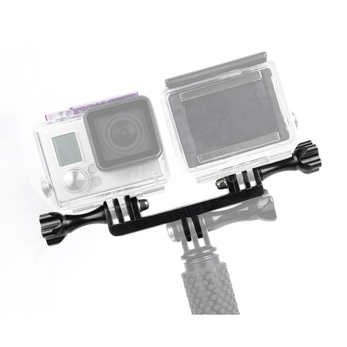 Double Bracket With Screw Mount Adapter For Gopro
