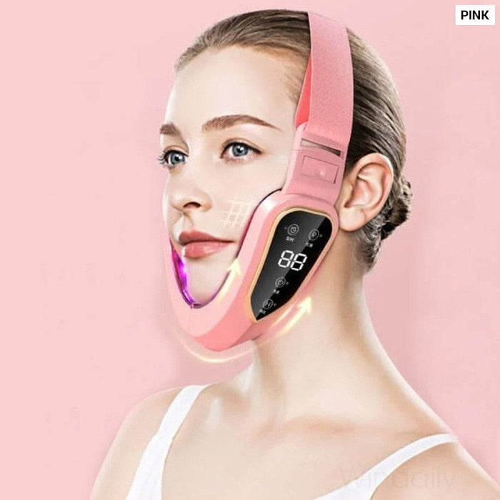 Led Double Chin v Face Shaped Cheek Lifting Vibration