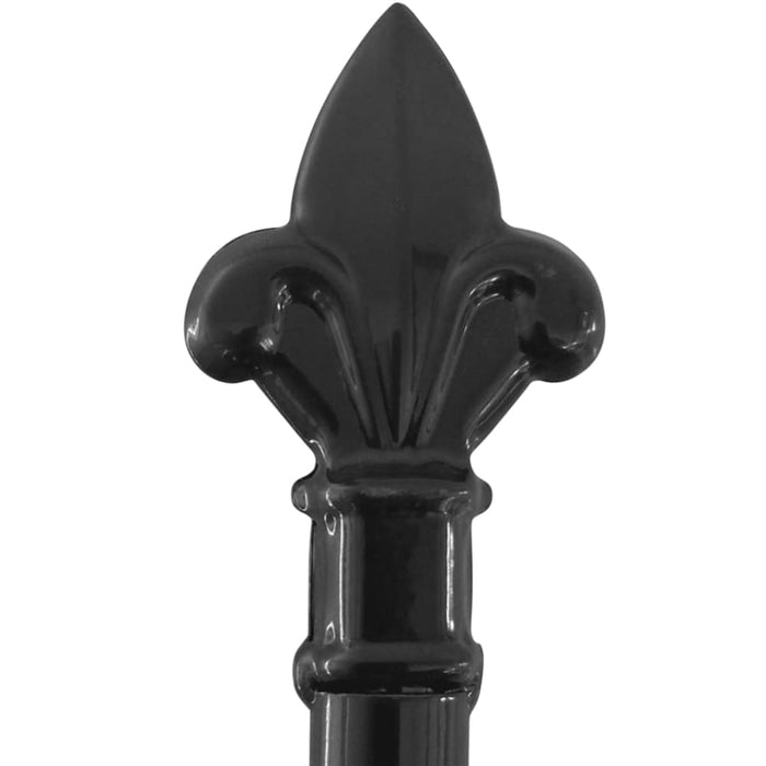 Double Door Fence Gate With Spear Top 400x225 Cm Oapiao