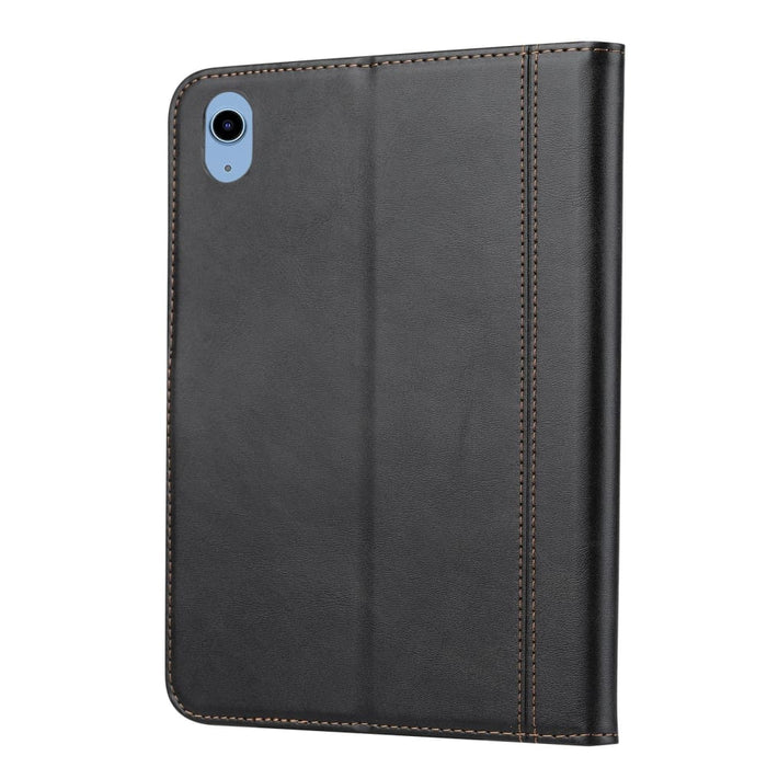 Double Fold Leather Smart Tablet Case With Calf Texture
