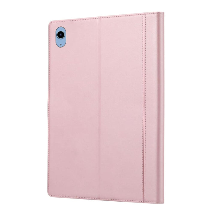 Double Fold Leather Smart Tablet Case With Calf Texture