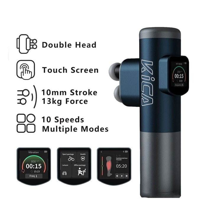 Double Head Pain Relief Massage Gun with Touch Screen