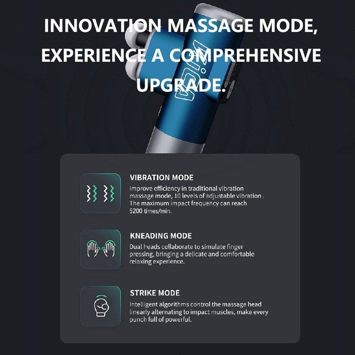 Double Head Pain Relief Massage Gun with Touch Screen