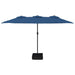 Double-head Parasol Azure Blue 449x245 Cm Tlxkpx