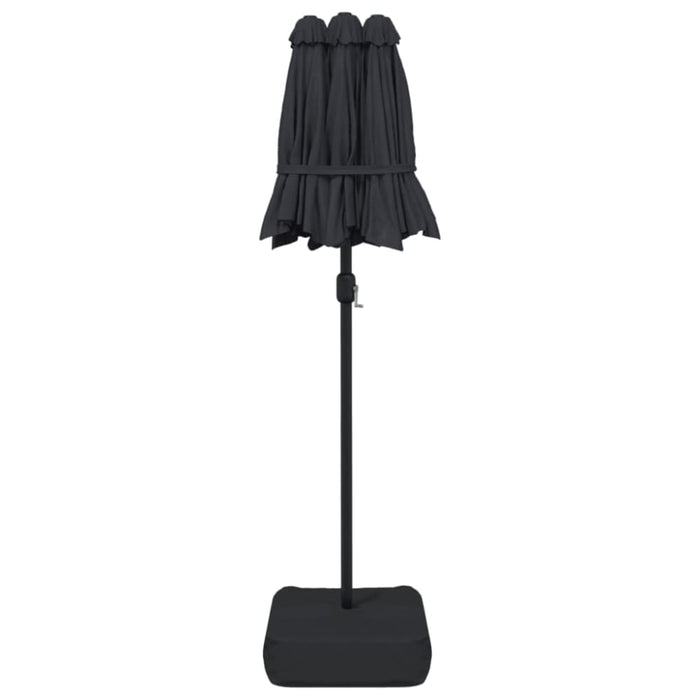 Double-head Parasol Black 316x240 Cm Tlxkli