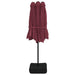 Double-head Parasol Bordeaux Red 449x245 Cm Tlxkak