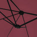 Double-head Parasol Bordeaux Red 449x245 Cm Tlxkak
