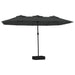 Double-head Parasol with Leds Anthracite 449x245 Cm Tlxkpp