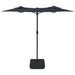 Double-head Parasol with Leds Black 316x240 Cm Tlxkip