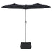 Double-head Parasol with Leds Black 316x240 Cm Tlxkip